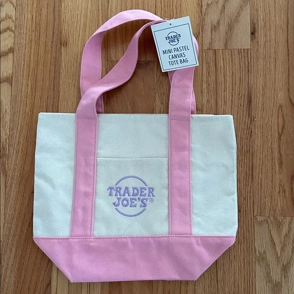 NWT Trader Joe’s Mini Canvas Bag - Picture 2 of 2